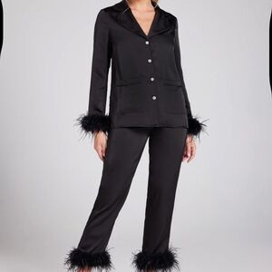 Nadine merabi feather pajamas